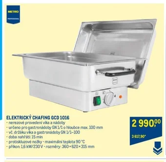 Makro ELEKTRICKÝ CHAFING GCD 1016 nabídka