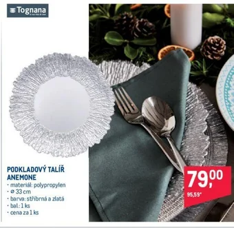 Makro PODKLADOVÝ TALÍŘ ANEMONE nabídka