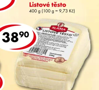 CBA Listové těsto 400 g nabídka