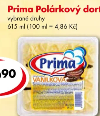 CBA Prima Polárkový dort nabídka