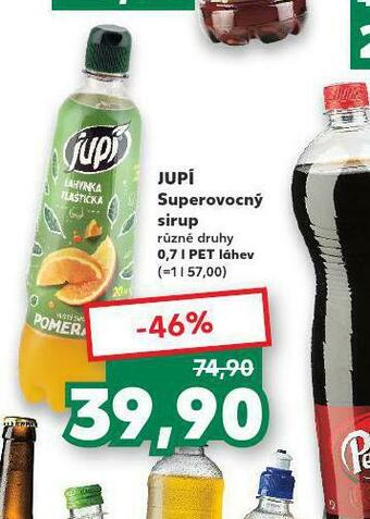 Kaufland Jupí superovocný sirup nabídka
