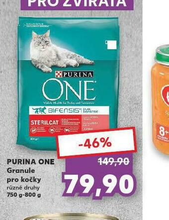 Kaufland Purina one granule pro kočky nabídka