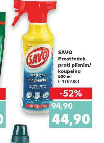 Kaufland Savo prostředek proti plísním / koupelna nabídka