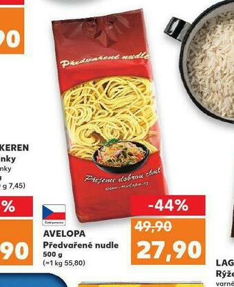 Kaufland Avelopa předvařené nudle nabídka