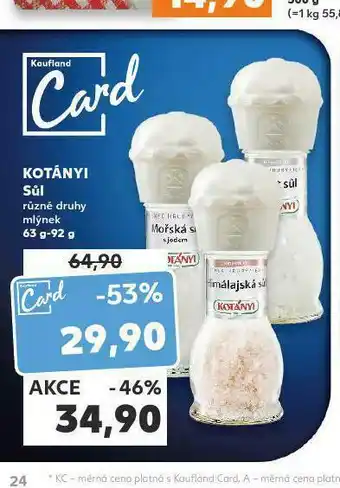 Kaufland Kotányi sůl nabídka