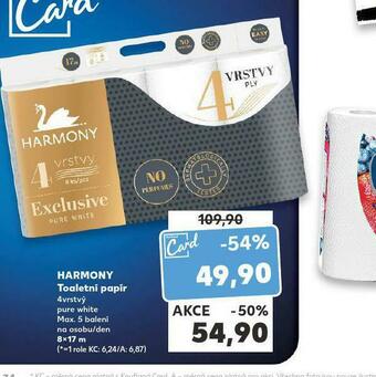 Kaufland Harmony toaletní papír nabídka