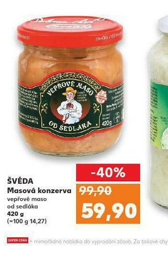 Kaufland Švéda masová konzerva nabídka