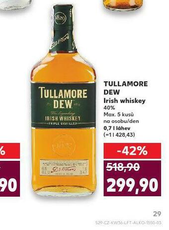 Kaufland Tullamore dew nabídka