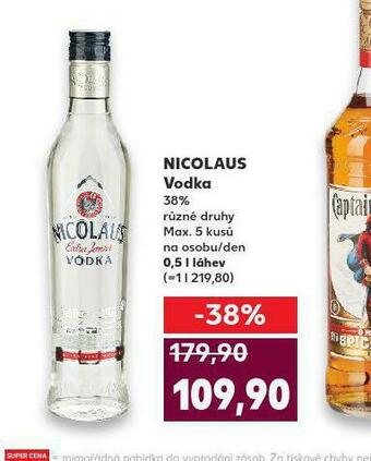 Kaufland Nicolaus vodka nabídka