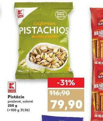Kaufland Pistácie pražené solené nabídka