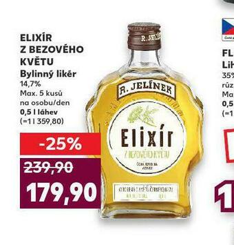 Kaufland Elixír z bezového květu nabídka