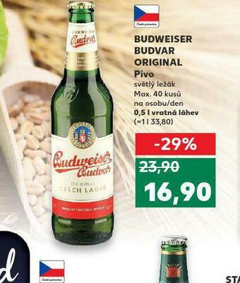 Kaufland Pivo budweiser budvar nabídka
