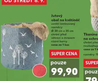 Kaufland Jutový obal ma květináč nabídka
