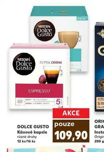 Kaufland Dolcde gusto kávové kapsle nabídka