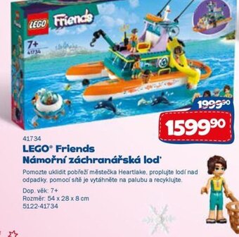 Sparkys LEGO® Friends Námořní záchranářská lod nabídka