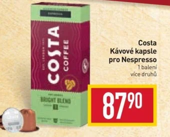 Billa Costa Kávové kapsle pro Nespresso nabídka
