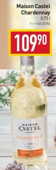 Billa Maison Castel Chardonnay 0,75L nabídka