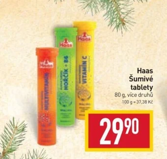 Billa Haas Šumivé tablety nabídka