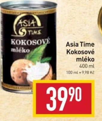 Billa Asia Time Kokosové mléko nabídka