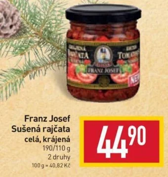 Billa Franz Josef Sušená rajčata celá, krájená nabídka