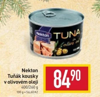 Billa Nekton Tuňák kousky v olivovém oleji nabídka