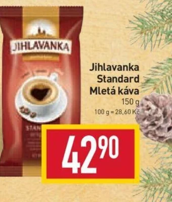 Billa Jihlavanka Standard Mletá káva nabídka