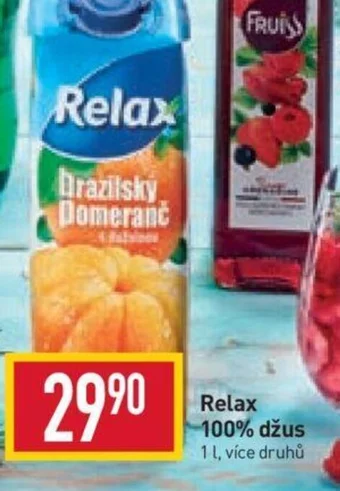 Billa Relax 100% džus nabídka