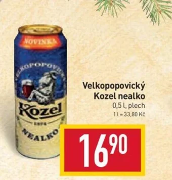 Billa Velkopopovický Kozel nealko 0,5L nabídka