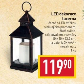 Billa LED dekorace lucerna nabídka