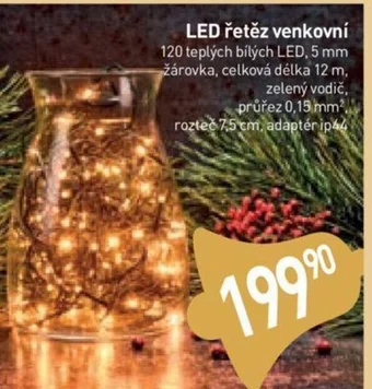 Billa LED řetěz venkovní nabídka