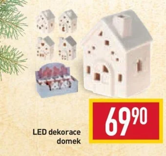 LED dekorace domek