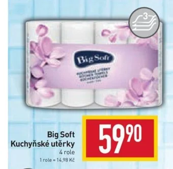 Billa Big Soft Kuchyňské utěrky nabídka