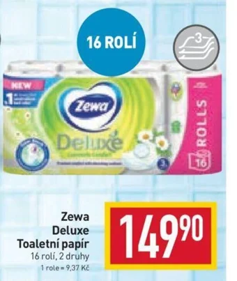 Billa Zewa Deluxe Toaletní papír nabídka