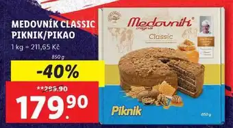 Lidl Medovník classic piknik/pikao, 850 g nabídka