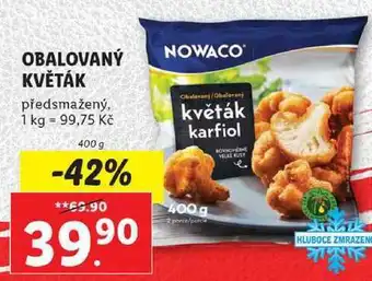 Lidl Obalovaný květák, 400 g nabídka