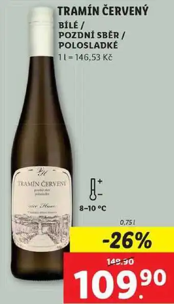 Lidl Tramín červený, 0,75 l nabídka