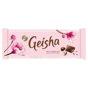 Lidl Fazer geisha mléčná čokoláda s náplní z lískových oříšků a nugátu 100g nabídka