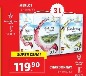 Lidl Merlot/chardonnay, 3 l nabídka
