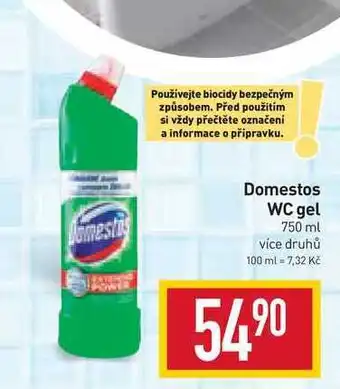 Billa Domestos wc gel 750 ml nabídka