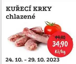 RABBIT řeznictví Kuřecí krky chlazené 1kg nabídka