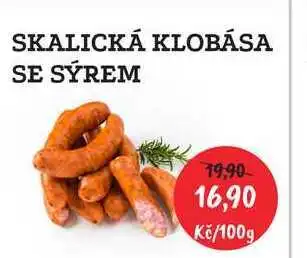 RABBIT řeznictví Skalická klobása se sýrem 100g nabídka