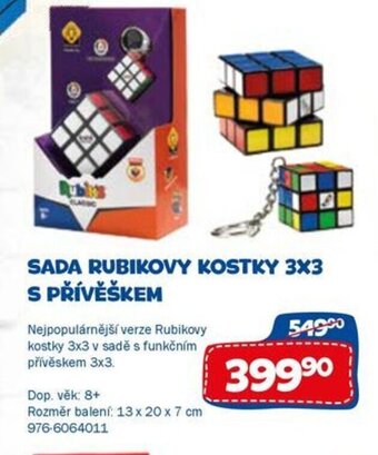 Sparkys SADA RUBIKOVY KOSTKY 3X3 S PŘÍVĚŠKEM nabídka