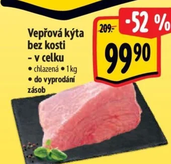 Albert Vepřová kýta bez kosti - v celku nabídka