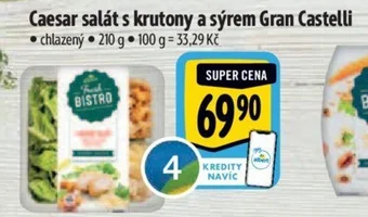 Albert Caesar salát s krutony a sýrem Gran Castelli nabídka