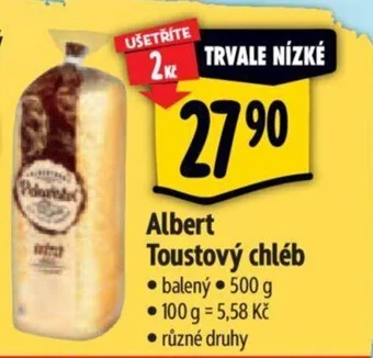 Albert Albert Toustový chléb nabídka
