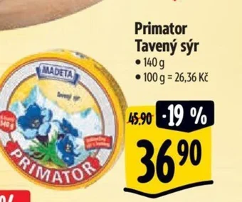 Albert Primator Tavený sýr nabídka