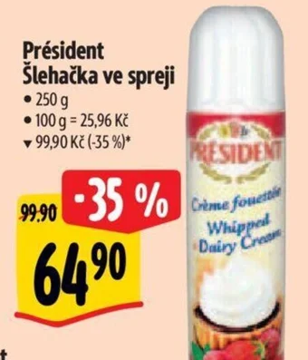 Albert Président Šlehačka ve spreji nabídka