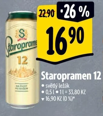 Albert Staropramen 12 nabídka