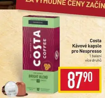 Billa Costa kávové kapsle pro nespresso 1 balení nabídka