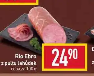 Billa Rio ebro z pultu lahůdek cena za 100 g nabídka